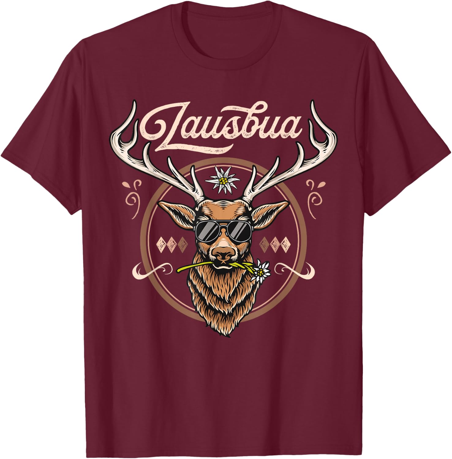 Lausbua Children's Costume , Lausbua , black T-Shirt - T-Shirt | Maroon