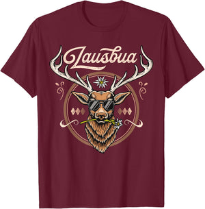 Lausbua Children's Costume , Lausbua , black T-Shirt - T-Shirt | Maroon