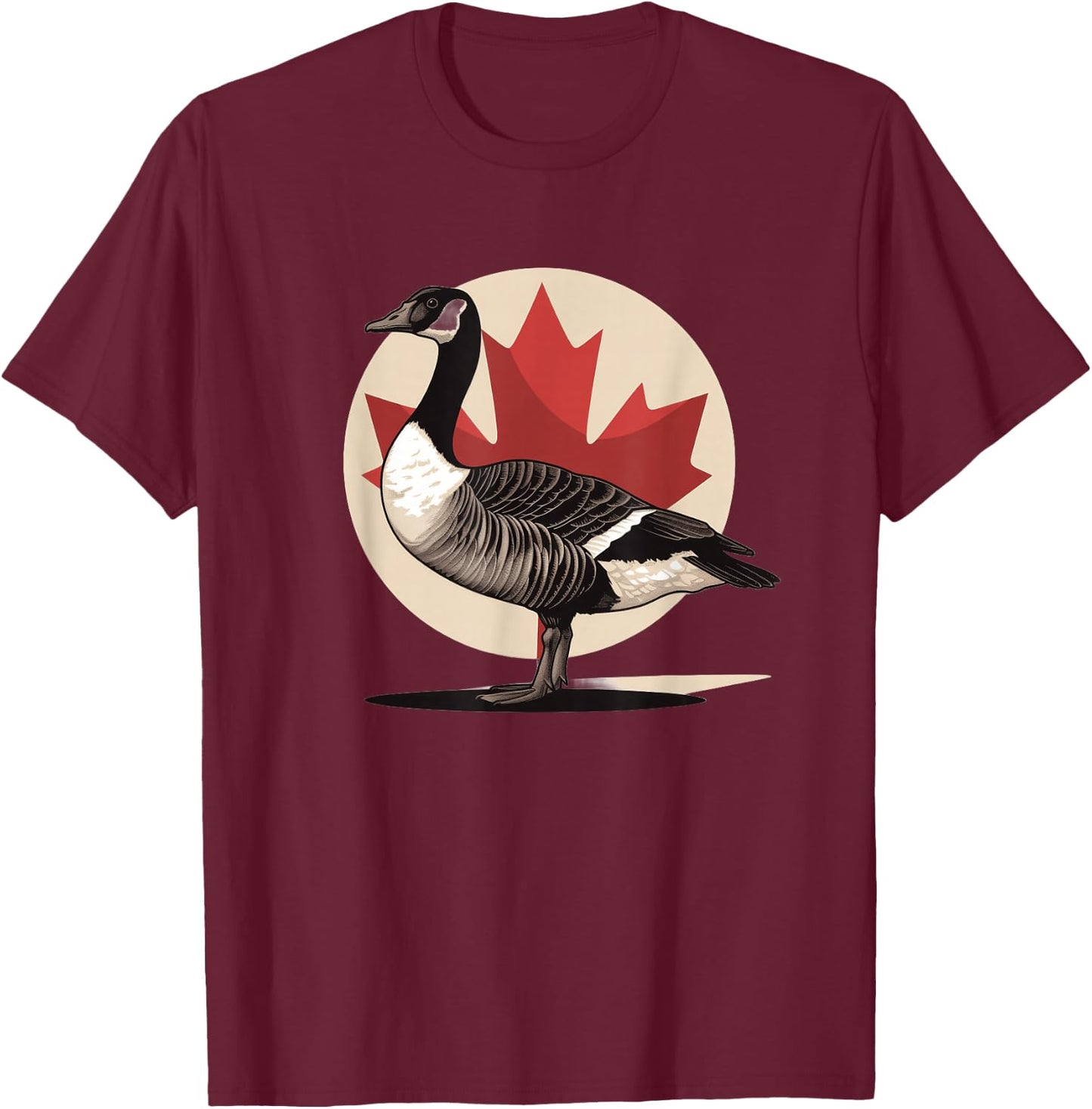 Canadian Goose Retro 80s , Black, S T-Shirt - T-Shirt | Maroon