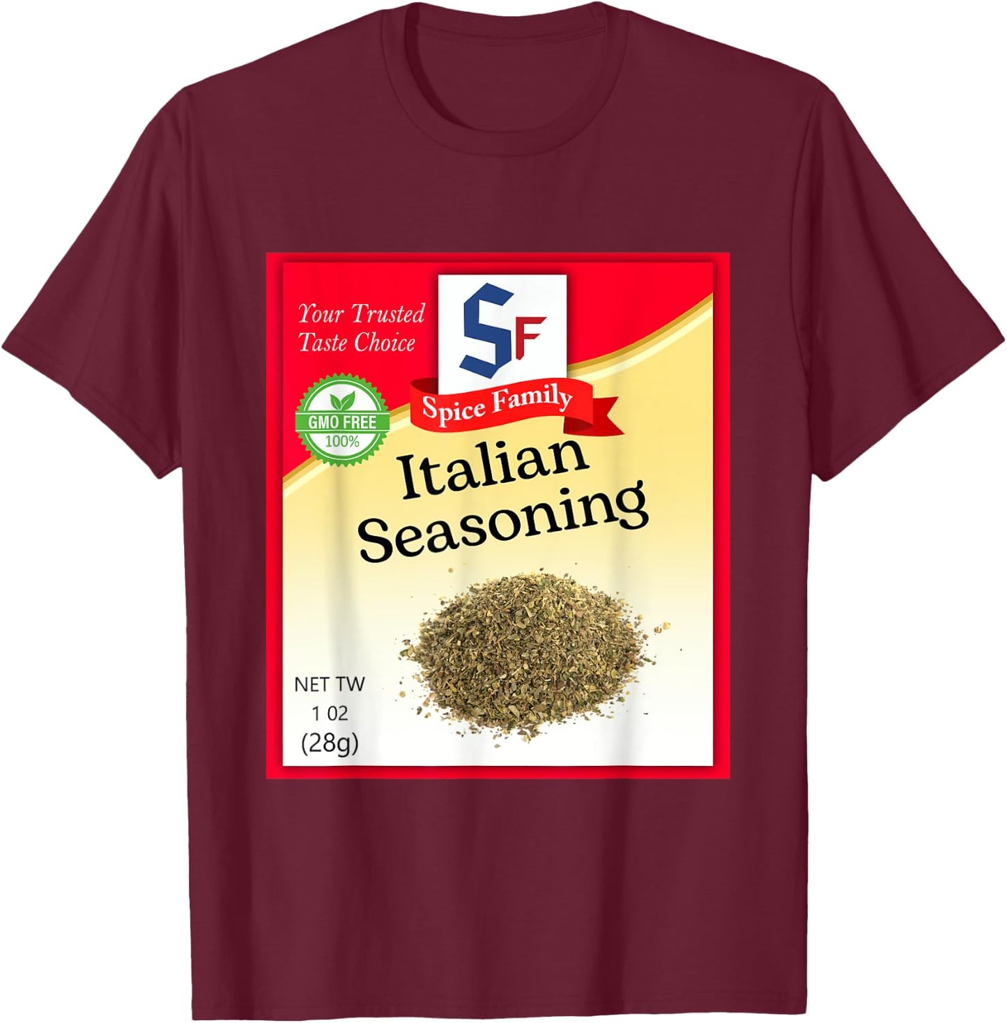 Italian Seasoning Condiment Holiday Spice Group Costumes T-Shirt - T-Shirt | Maroon