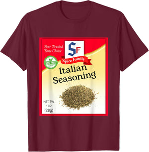 Italian Seasoning Condiment Holiday Spice Group Costumes T-Shirt - T-Shirt | Maroon
