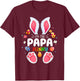 I'm The Papa Bunny Matching Family Easter Party T-Shirt - T-Shirt | Maroon