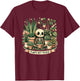 with Plant Lovers Skeleton Design - Plants Not People, black T-Shirt - T-Shirt | Maroon