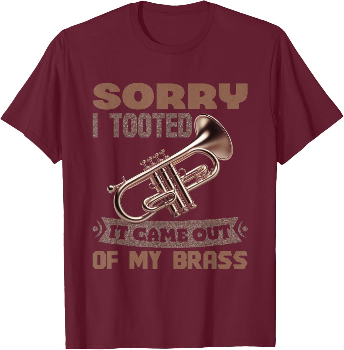 Trumpet Player Vintage Music Trumpet Jazz Band Trombone T-Shirt - T-Shirt | Maroon