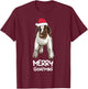 Boer goat Christmas Merry Goatmas T-Shirt - T-Shirt | Maroon