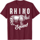 Funny Rhino Art Women Kids Toddler Rhino Lover T-Shirt - T-Shirt | Maroon