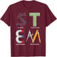 ETHRLO STEM Science Technology Engineering Math Teacher Student , Black T-Shirt - T-Shirt | Maroon