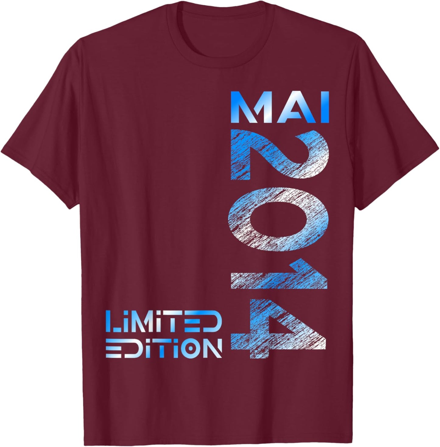 Limited Edition Mai 2014 Junge Mädchen 12. Geburtstag T-Shirt - T-Shirt | Maroon