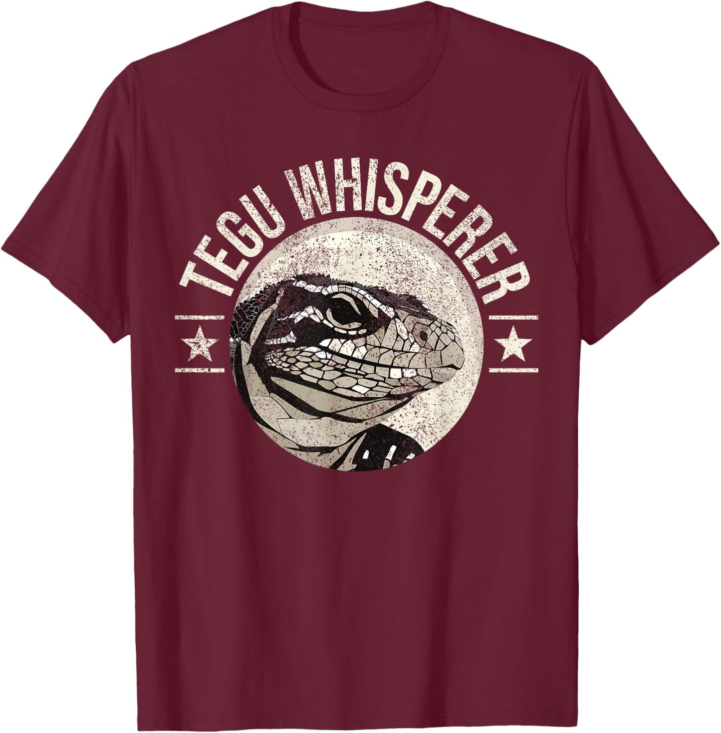 Tegu Lover Tegu Lizard Tegu Whisperer Hobby Tegu T-Shirt - T-Shirt | Maroon
