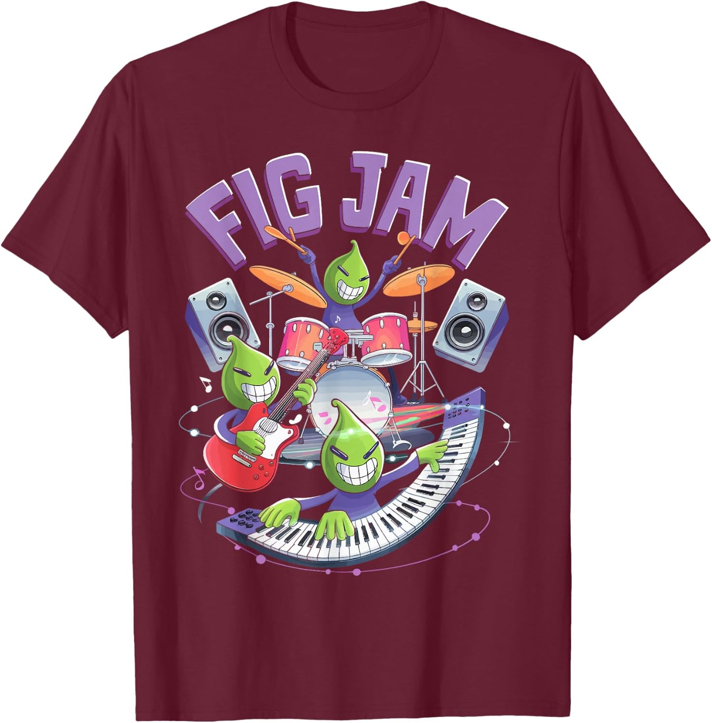 Fig Jam T-Shirt - T-Shirt | Maroon