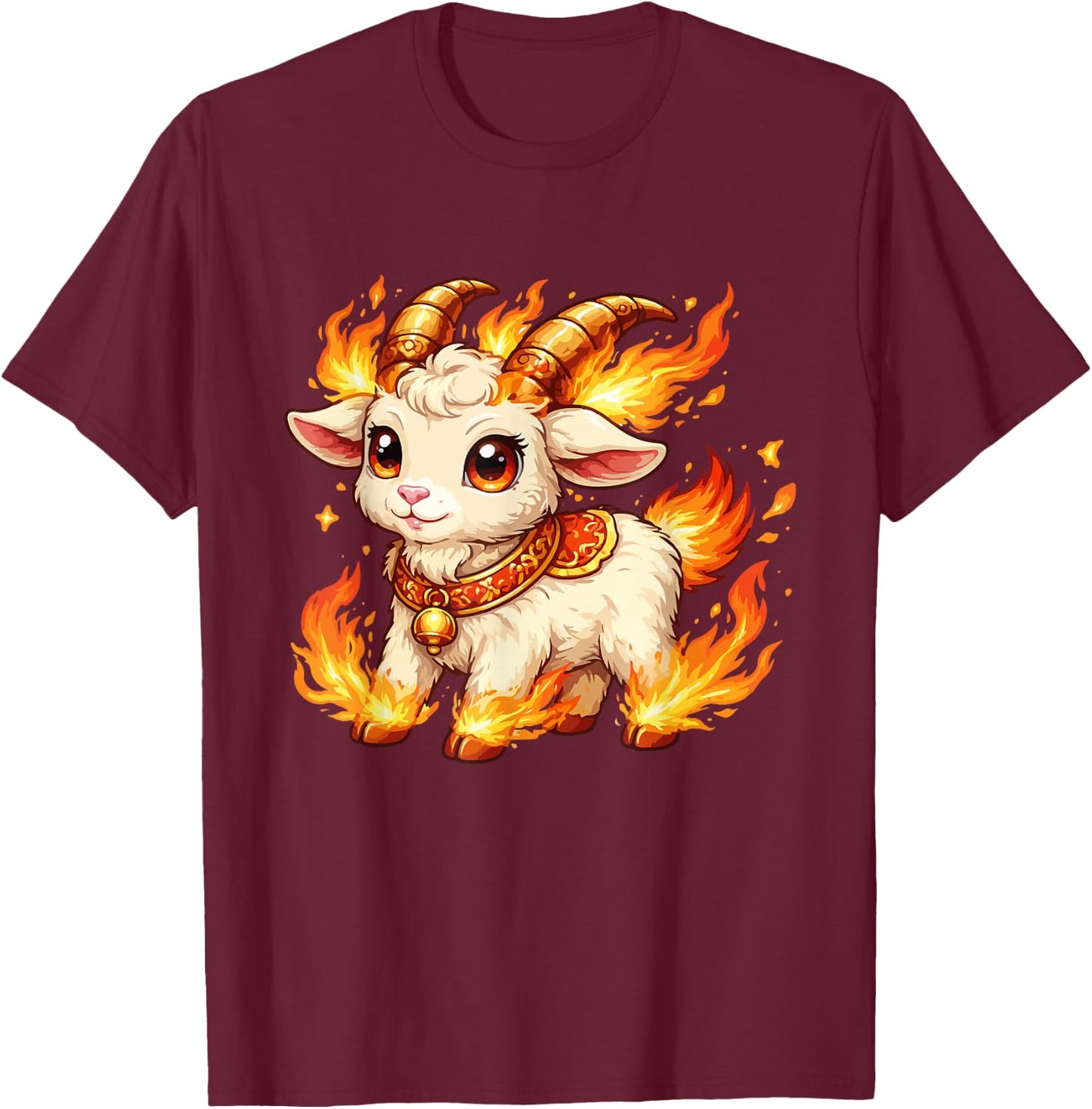 Year of Goat 2027 Lunar New Year Chinese New Year 2027 T-Shirt - T-Shirt | Maroon