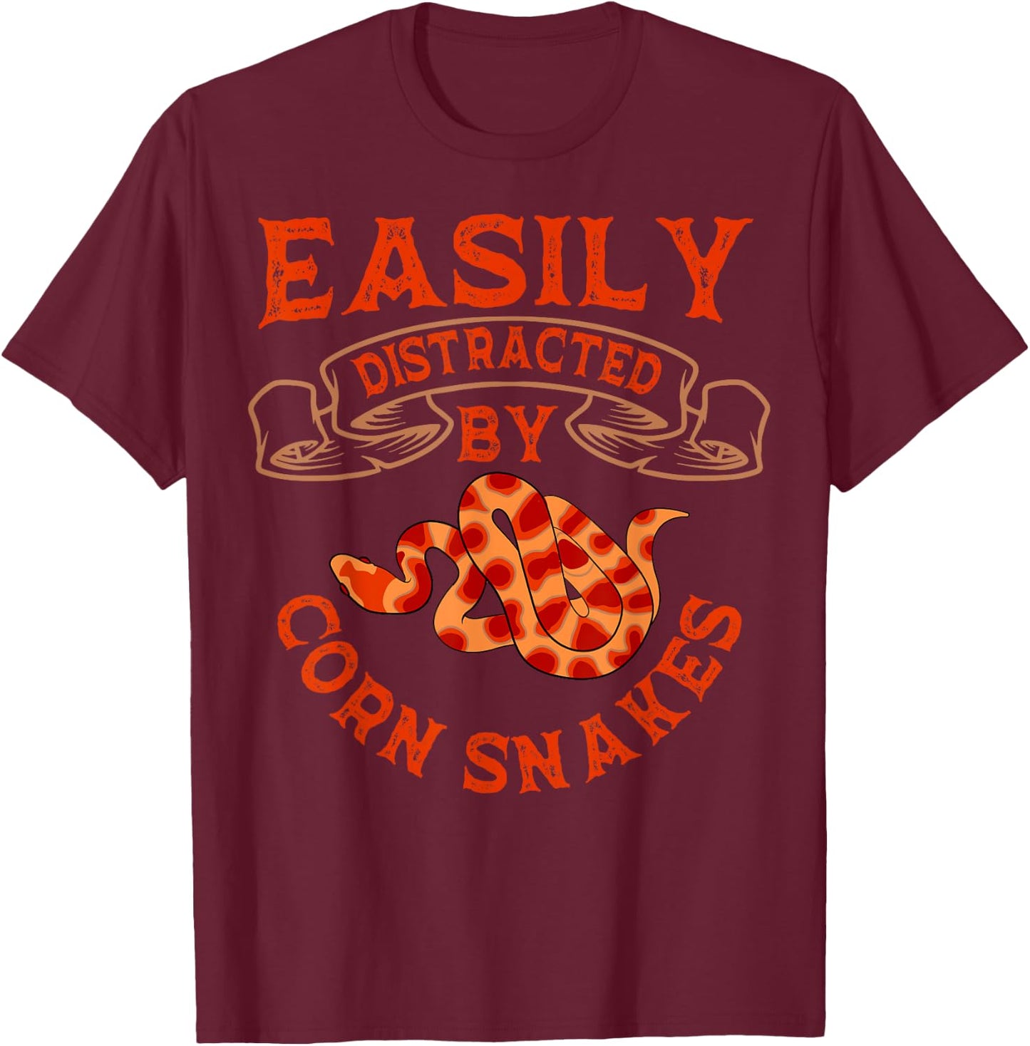 Corn Snake Breeder Pet Keeper Herpetologist Reptile Lover T-Shirt - T-Shirt | Maroon