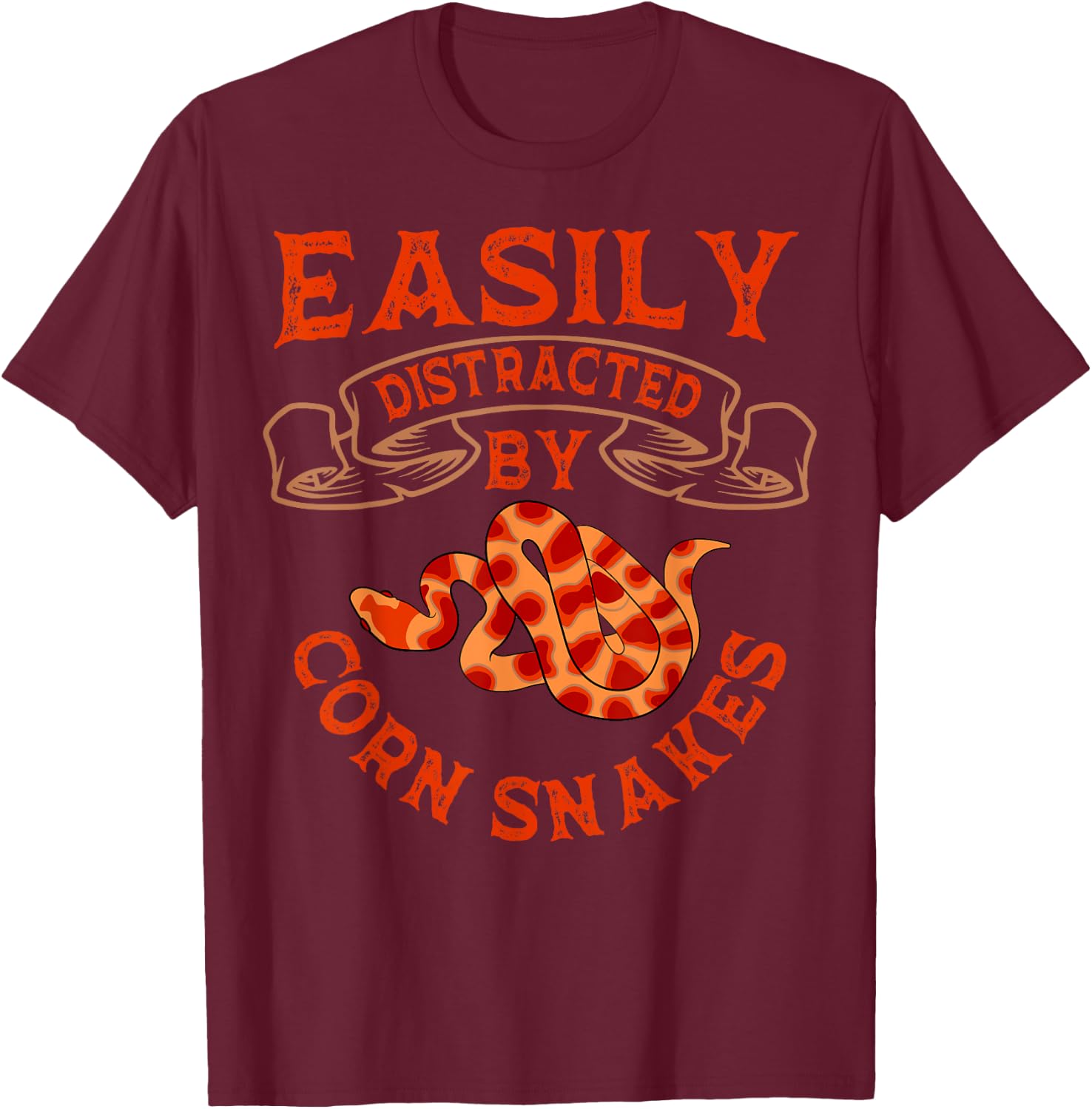 Corn Snake Breeder Pet Keeper Herpetologist Reptile Lover T-Shirt - T-Shirt | Maroon