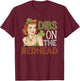 Dibs On The Redhead Vintage Pinup Girl St Patricks T-Shirt - T-Shirt | Maroon