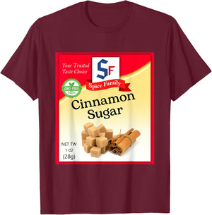 Cinnamon Sugar Condiment Holiday Spice Group Costumes T-Shirt - T-Shirt | Maroon