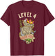 Level 4 Human Chaotic Good RPG Gamer Men Boys Kids T-Shirt - T-Shirt | Maroon