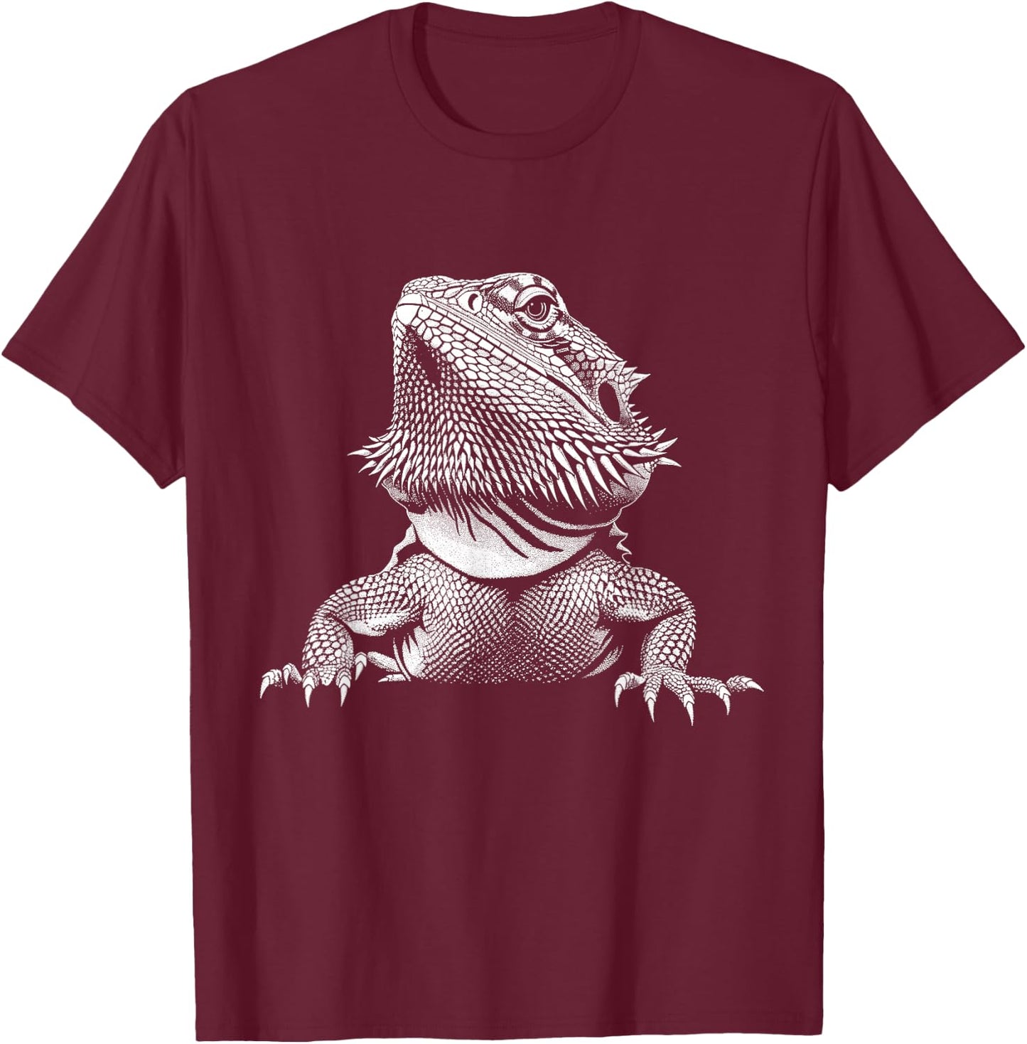 Bearded Dragon Reptile Lover T-Shirt - T-Shirt | Maroon