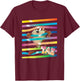 Looney Tunes Taz Stripes T-Shirt - T-Shirt | Maroon