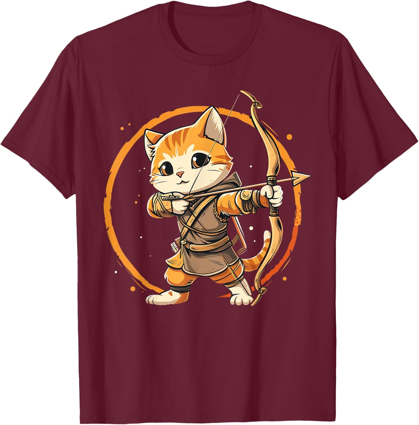 Archery , Women and Kids , black T-Shirt - T-Shirt | Maroon