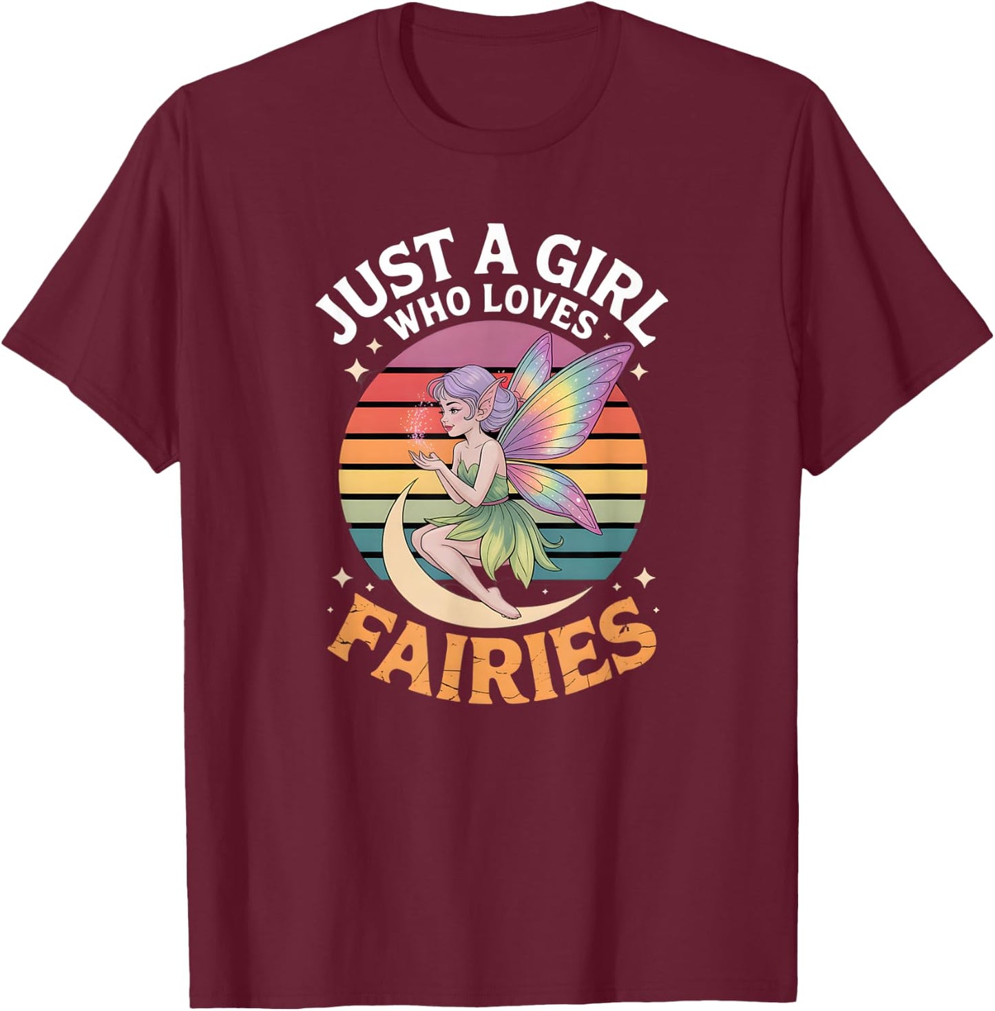 Girls Fairy T-Shirt - T-Shirt | Maroon
