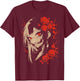 Horror Anime Manga | Japan Japanese Creepy Kawaii Goth T-Shirt - T-Shirt | Maroon
