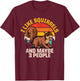 I Like Squirrels And Maybe Like 3 People Retro Forest Animal T-Shirt - T-Shirt | Maroon