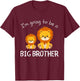 Kids Big Brother 2025 Promoted to Big Brother 2025 , black T-Shirt - T-Shirt | Maroon