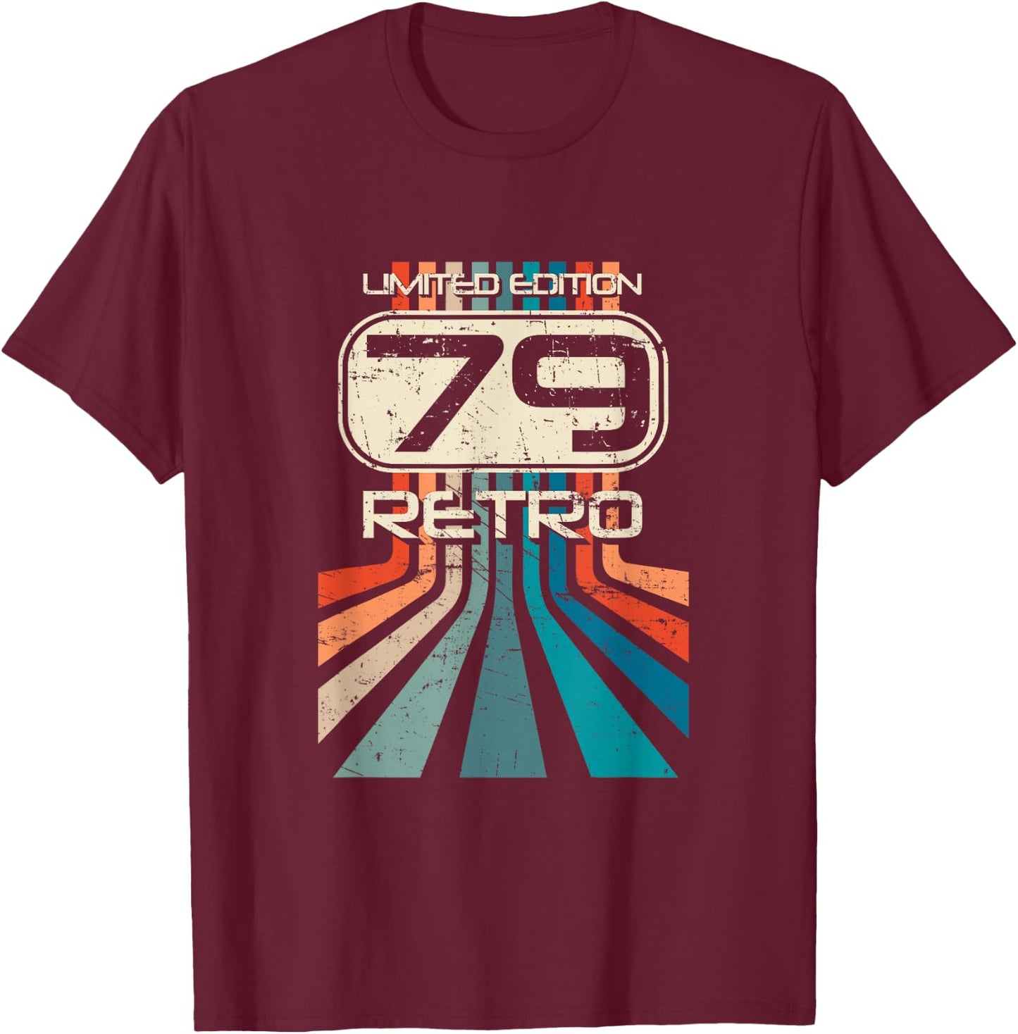 Limited Edition 1979 Retro - Jahrgangs T-Shirt - T-Shirt | Maroon
