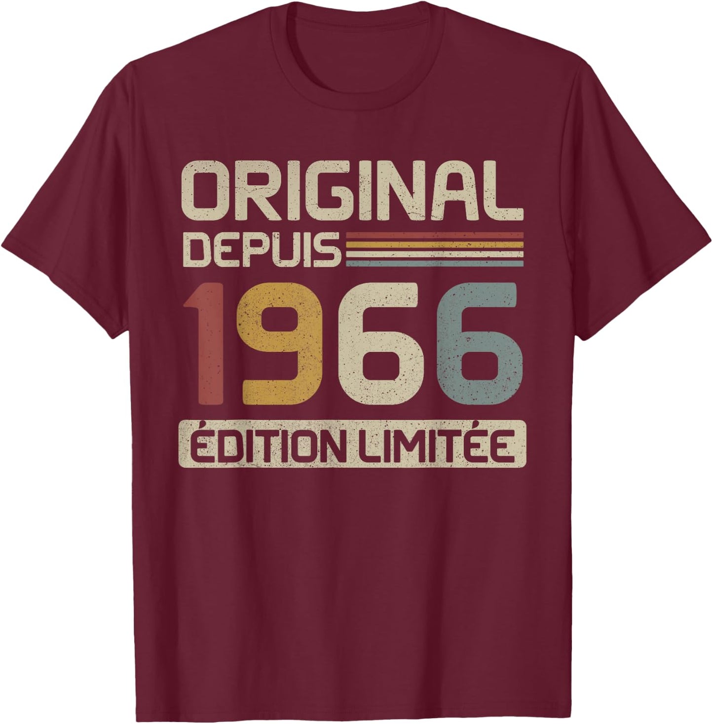 Original 1966 Birthday Gift 59 Years anniv 59 years T-Shirt - T-Shirt | Maroon