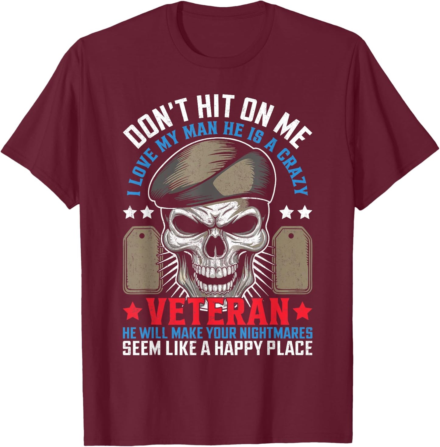 Veteran USA Veterans Day US Army America Veteran T-Shirt - T-Shirt | Maroon