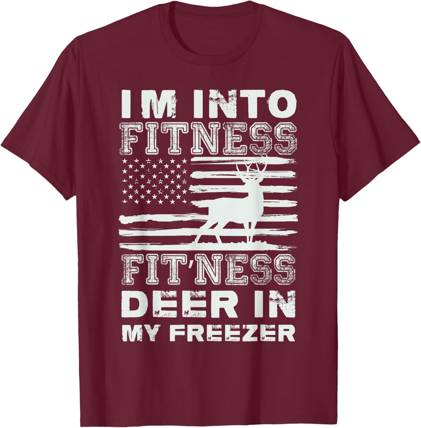 Father's Day Hunting Season Bow Hunt Elk Deer T-Shirt - T-Shirt | Maroon