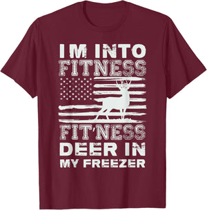 Father's Day Hunting Season Bow Hunt Elk Deer T-Shirt - T-Shirt | Maroon