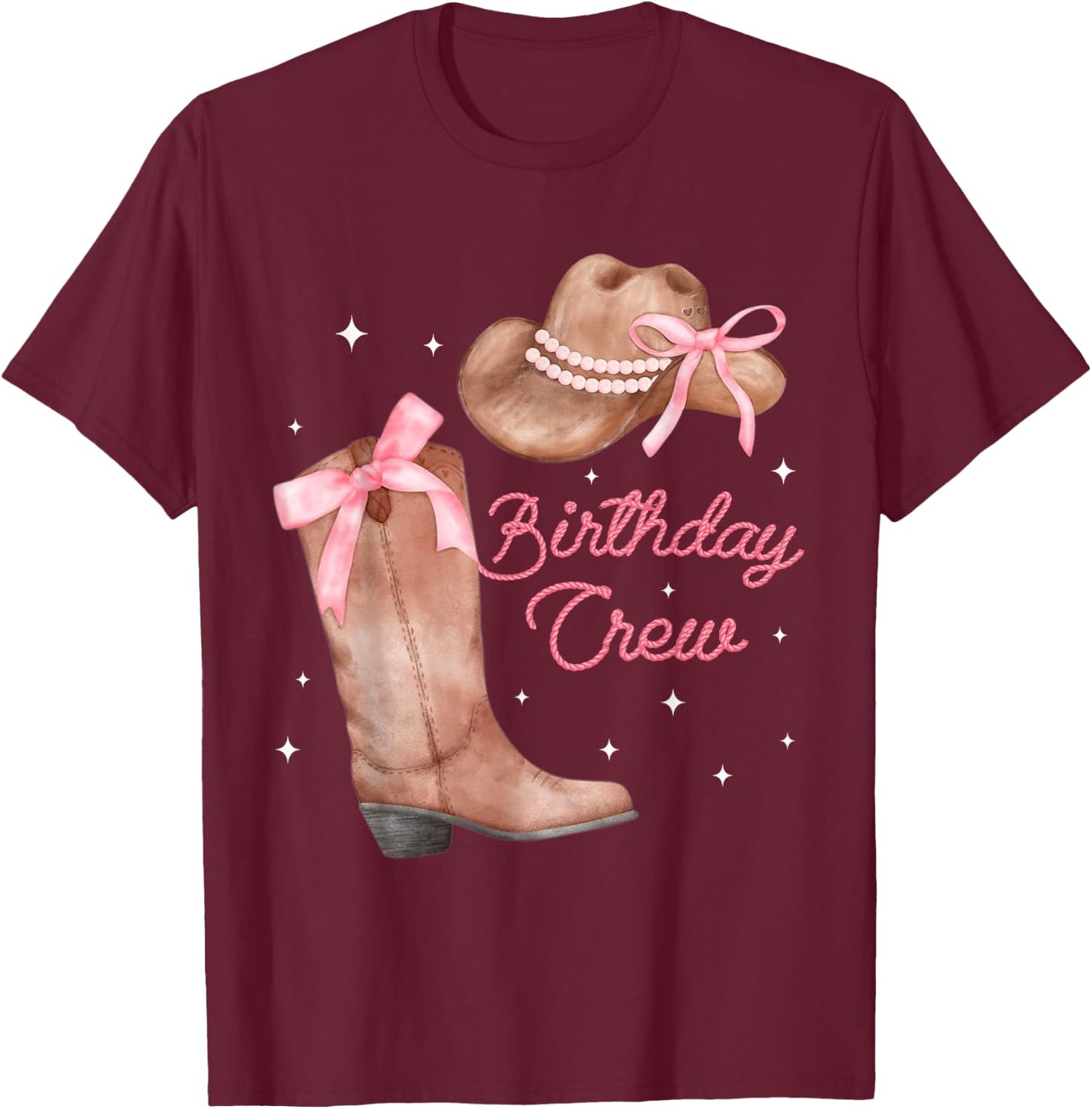 Boot Hat T-Shirt - T-Shirt | Maroon