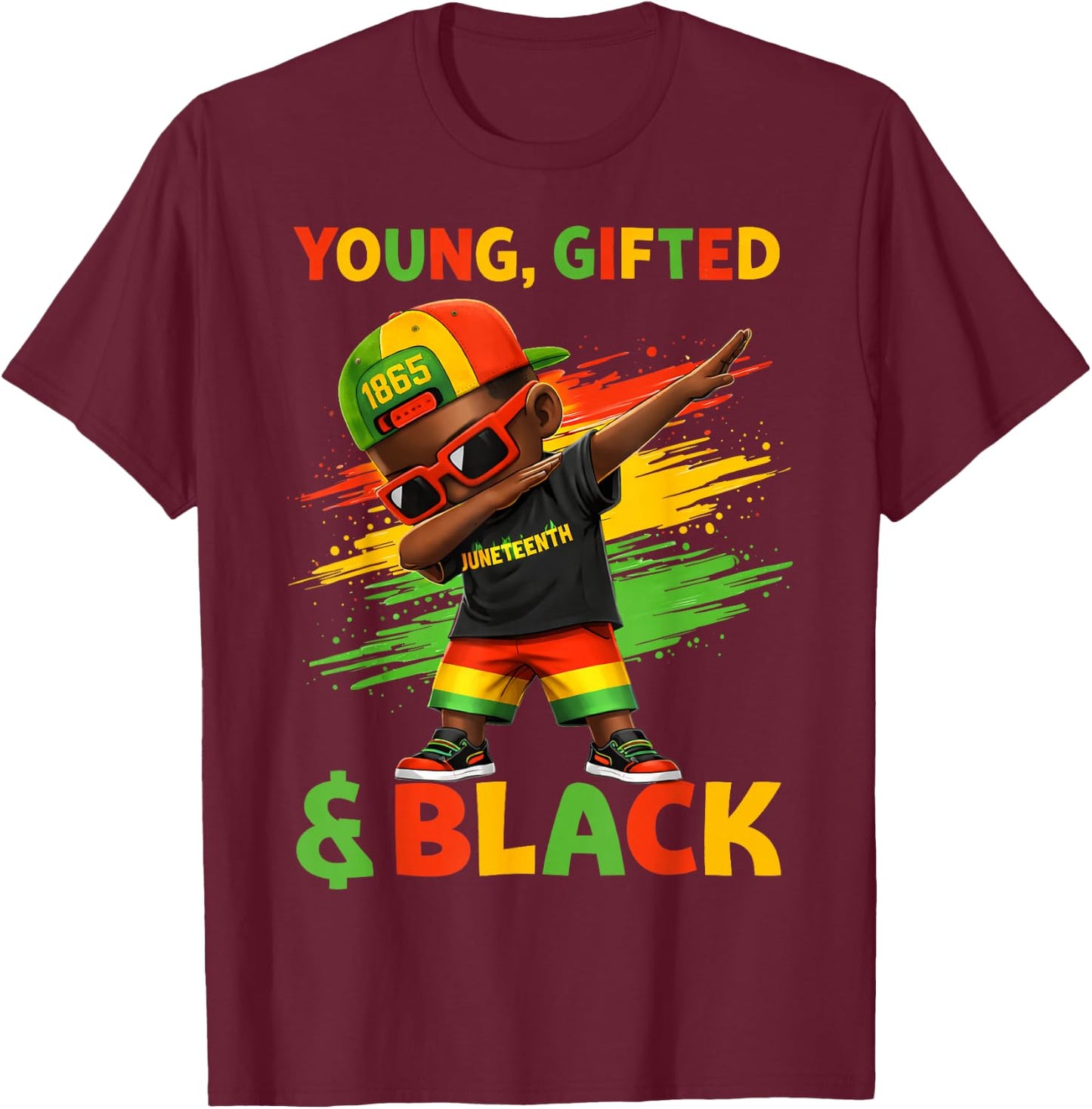 Boys Black History T-Shirt - T-Shirt | Maroon