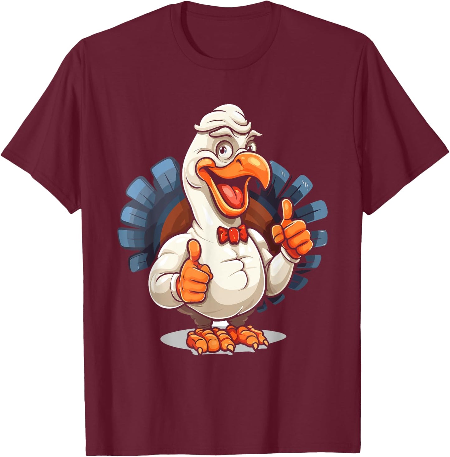 Thanksgiving Turkey T-Shirt - T-Shirt | Maroon