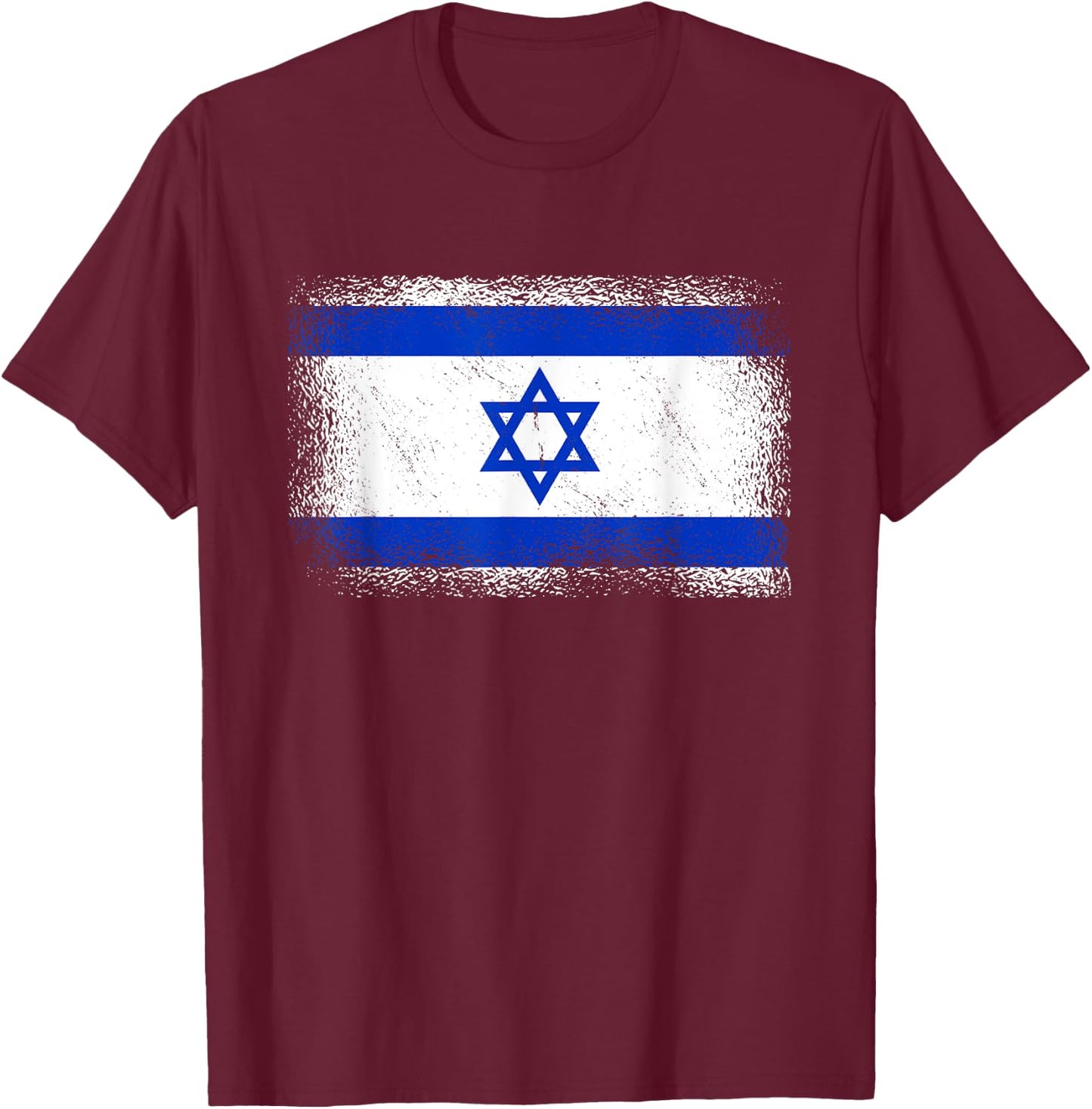 Israelische Flagge Israel T-Shirt - T-Shirt | Maroon