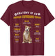 Lustige Anatomie AmStaff Geschenke für Frauen und Männer T-Shirt - T-Shirt | Maroon