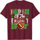 Papaw of The Birthday Boy Football Party Family Matching T-Shirt - T-Shirt | Maroon