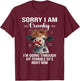 Sorry If I Am Cranky I'm In My Terrible 60's Right Now Cow T-Shirt - T-Shirt | Maroon