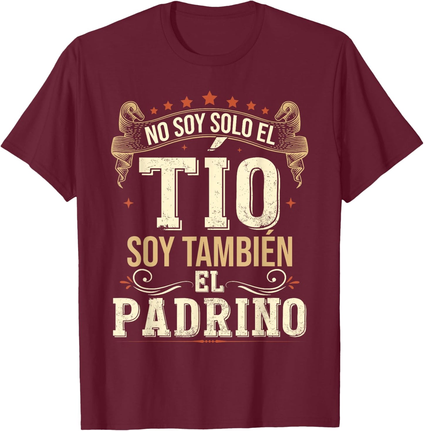 Regalos Originales para Tio Primerizos Embarazo No Soy Solo El To Soy Tambien El Padrino T-Shirt - T-Shirt | Maroon