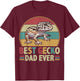 Best Gecko Dad Ever - Retro Leopard Gecko Lover Father's Day T-Shirt - T-Shirt | Maroon