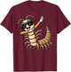 Dabbing Centipede Funny Insect with Centipede , black T-Shirt - T-Shirt | Maroon