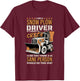 Crazy Snow Plow Driver for Snowplow Truck Drivers T-Shirt - T-Shirt | Maroon