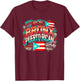 Bronx Puerto Rican Boricua Flag NYC Subway CarGraffiti Fun T-Shirt - T-Shirt | Maroon