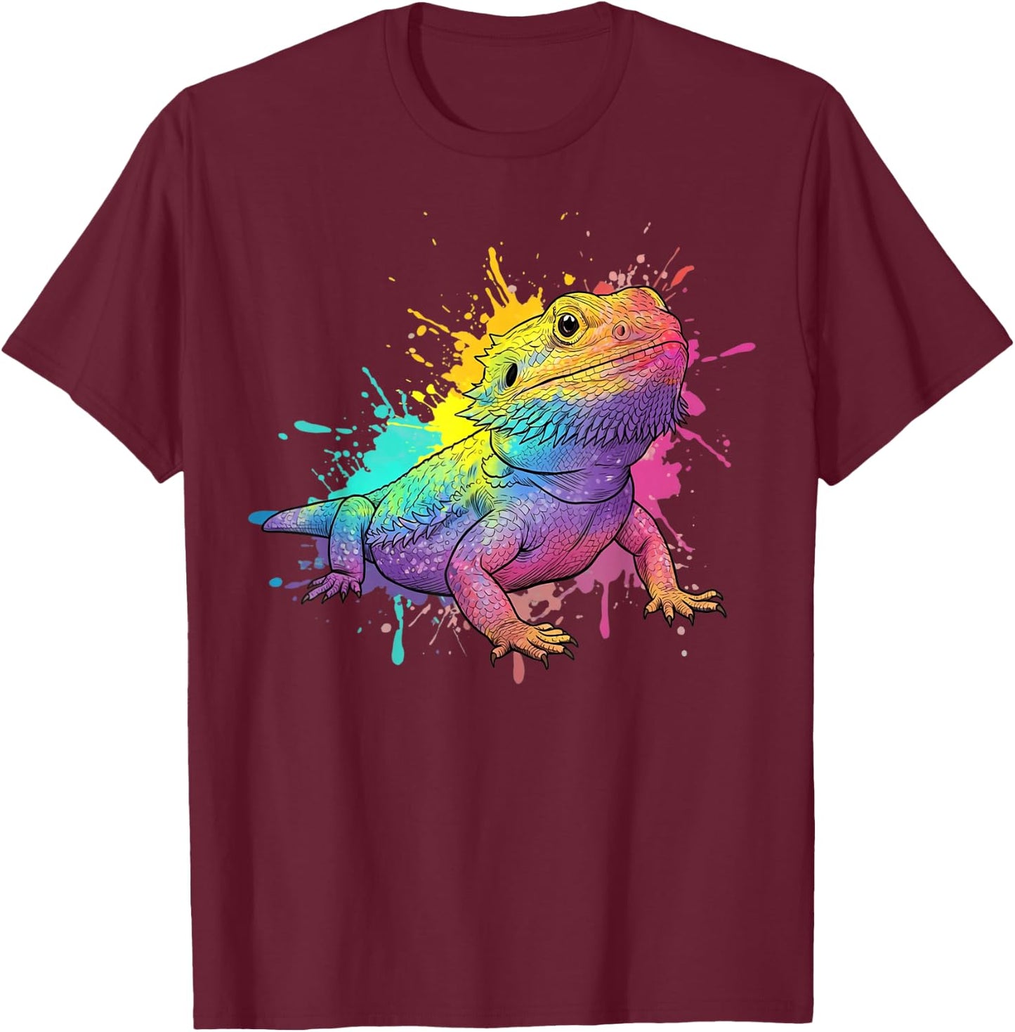 Bearded Dragon Beardie Lovers For Kids Boys Girls Men Women T-Shirt - T-Shirt | Maroon