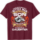 I Asked God To Make Me A Better Man Father's Day On Back T-Shirt - T-Shirt | Maroon