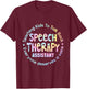 Speech Language Pathologist Speech Therapy Assistant Tie Dye T-Shirt - T-Shirt | Maroon