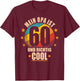 Mein Opa ist 60 und richtig cool - 60th Birthday Grandad , black, s T-Shirt - T-Shirt | Maroon