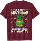 Funny Birthday Cannabis Marijuana 420 Cake Youth Dad T-Shirt - T-Shirt | Maroon