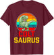 Colt Saurus Family Reunion Last Name Team Funny Custom T-Shirt - T-Shirt | Maroon